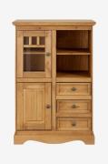 Loft24Highboard Melissa Vertico 1 lasiovi/1 puinen ovi.RuskeaKaapit- H...