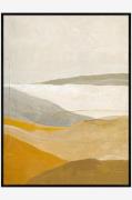 MalerifabrikkenDesign Maalaus / Yellow Field / 90x120 Cm / Musta kehys...
