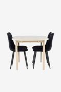 Venture HomeAndy-ruokapöytä ja Polar-ruokapöytätuoliMustaRuokailuryhmä...
