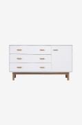 Loft24Sideboard 1 ovi 3 laatikkoa MelanieValkoinenLipastot- Homeroom
