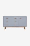Loft24Sideboard 1 ovi 3 laatikkoa MelanieHarmaaLipastot- Homeroom