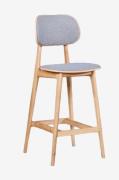 Wood FurnitureBaarituoli Lula Soft , tammi, 66 cm, vaaleanharmaaRuskea...