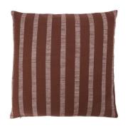 House Doctor Thame tyynynpäällinen raidallinen 50x50 cm Brown