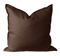 Scandi Living Calm tyynyliina pellava 50x50 cm Chocolate Brown