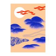 Paper Collective Japanese Hills -juliste 50 x 70 cm