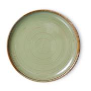 HKliving Home Chef side plate -leipälautanen Ø 20 cm Moss green