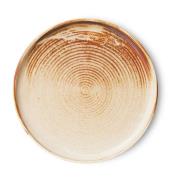 HKliving Home Chef side plate -leipälautanen Ø 20 cm Rustic cream-brow...