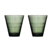 Iittala Kastehelmi juomalasi 30 cl 2 kpl Männynvihreä