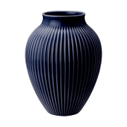 Knabstrup Keramik Knabstrup maljakko uritettu 27 cm Dark blue