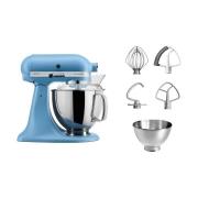 KitchenAid Artisan 5KSM175 keittiökone lisävarusteilla 4,8 L Blue velv...