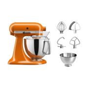 KitchenAid Artisan 5KSM175 keittiökone lisävarusteilla 4,8 L Honey