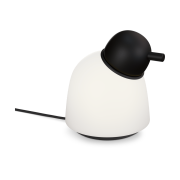 Belid Bird pöytälamppu 21,5 cm Musta-opaalilasi