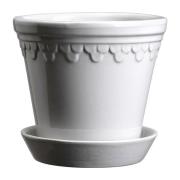 Bergs Potter Københavner ruukku lasitettu Ø18 cm Mineral White