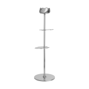 Hilke Collection Ninfea Alta kynttilänjalka 30 cm Nikkelöity messinki.