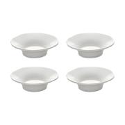 Serax Silhouette syvä sivulautanen S Ø10,5 cm. 4 kpl White