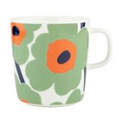 Marimekko Unikko muki 40 cl White-sage-orange-dark blue