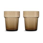 Byon Opacity juomalasi 30 cl 2-pack Ruskea