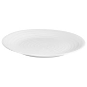 Design House Stockholm Blond-ruokalautanen 28 cm raita, valkoinen