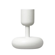 Iittala Nappula kynttilänjalka valkoinen pieni 107 mm