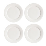 Scandi Living Kalk-leipälautanen 21 cm 4-pack valkoinen