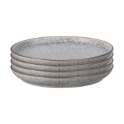 Denby Studio Grey lautanen 21 cm, 4-pakkaus Graniitti