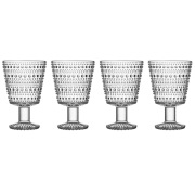 Iittala Kastehelmi jalallinen juomalasi 26 cl, 4-pakkaus Kirkas