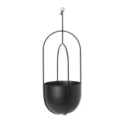 Ferm Living Hanging deco pot roikkuva ruukku Ø18.5 cm Musta