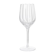 Broste Copenhagen Stripe valkoviinilasi 35 cl Clear-white stripes