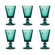 La Rochère Abeille viinilasi 24 cl 6-pakkaus Smaragdinvihreä