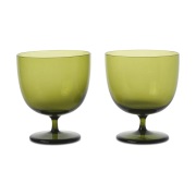 Ferm Living Host juomalasi 20 cl 2-pakkaus Sammalvihreä