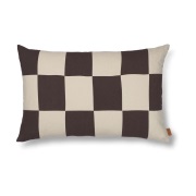 Ferm Living Fold patchwork tyynynpäällinen 40x60 cm Coffee-undyed