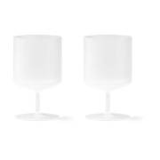 Ferm Living Ripple viinilasit Frosted