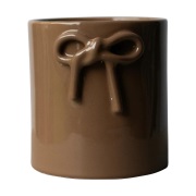 DBKD Bow ruukku Ø14 cm Shiny nougat