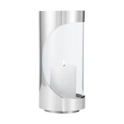 Georg Jensen Chrome contours hurricane-kynttilälyhty 22 cm Ruostumaton...