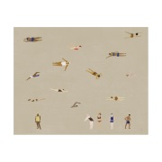 Fine Little Day Swimmers juliste Beige, 40x50 cm