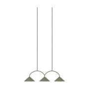 Globen Lighting Curve riippuvalaisin 3 Vihreä
