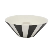 OYOY Toppu kynttilänjalka matala 4 cm White-black