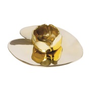 Hilke Collection Ninfea piccola kynttilänjalka Nikkelöity messinki.