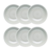 Rörstrand Swedish Grace syvä lautanen 6-pakkaus Dimma (harmaa)