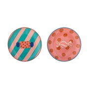 Bloomingville Caramella lautanen Ø16 cm 2 osaa Vaaleanpunainen