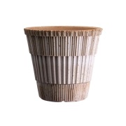 Bergs Potter Atlas raw ruukku aluslautasella Rosa, Ø18 cm