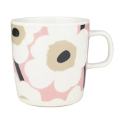 Marimekko Unikko muki 40 cl Off white-pink-sand-charcoal