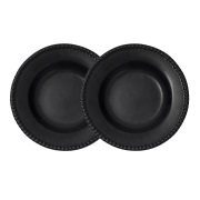 PotteryJo Daria syvä lautanen Ø 26 cm, 2-pakkaus Ink black