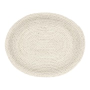 Dixie Braided pöytätabletti ovaali Ivory