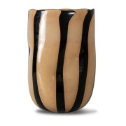 Byon Curt maljakko 30 cm Musta-beige
