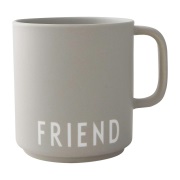 Design Letters Design Letters -suosikkikuppi kahvalla 25 cl Friend-gre...