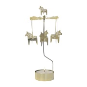 Pluto Design Enkelikello taalainmaanhevonen suuri 25 cm Kulta