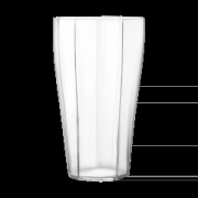 Orrefors Reed maljakko 50 cm Kirkas
