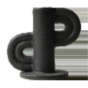 DBKD Swirl Slide -kynttilänjalka Black