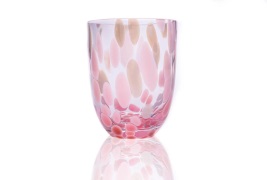 Anna Von Lipa Big Confetti juomalasi 25 cl Vaaleanpunainen-vaaleansini...